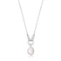 Silver Pearl Sparkle Pendant Necklace